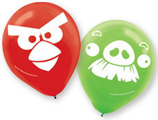 Angry Birds Printed Latex Balloons