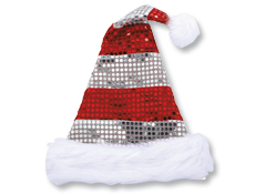 Sequin Sparkle Santa Hat