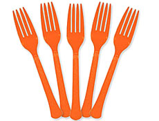 Orange Premium Forks