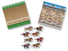 Horse Racetrack Scene Kit