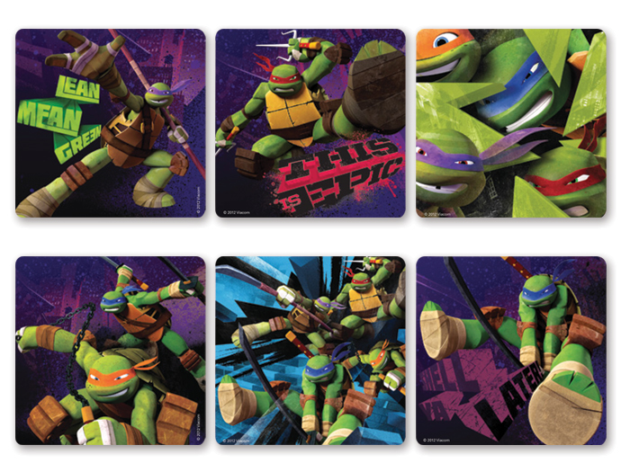 4FunParties.com - Teenage Mutant Ninja Turtles Stickers