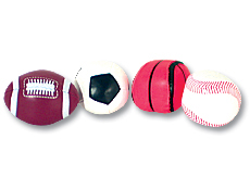 2 inch Plush Assorted Sport Balls