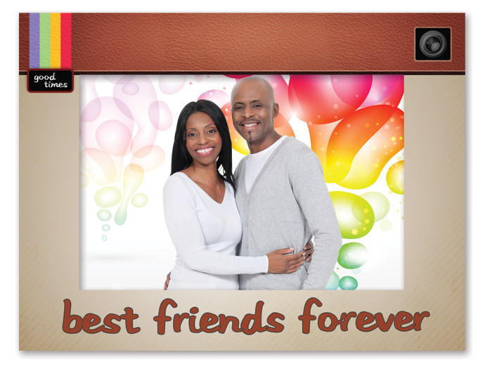 S23203 - Best Friends Forever 4 X 6 Cardboard Photo Frame