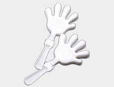 7 White Hand Clackers