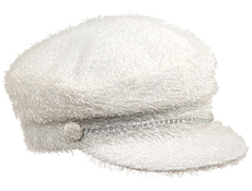 4FunParties.com - White Furry Biker Hat
