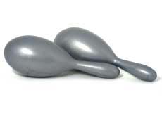 7 Silver Plastic Maracas