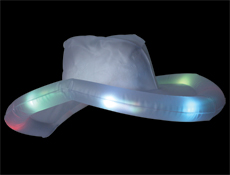 Light-Up Inflatable Cowboy Hat