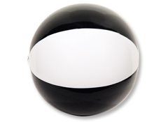 12 inch Black/White Beach Ball