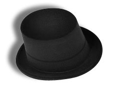 Black Velour Top Hat