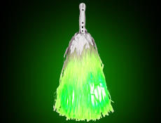 Green Light Up Pom Pom