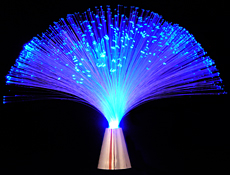 Blue Fiber Optic Light